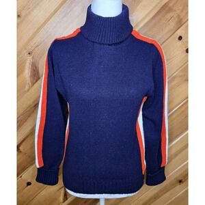 Vintage 70s 80s Cheerleader Supply Co. Orlon Acrylic Sz 36 (S)‎ Turtle Neck